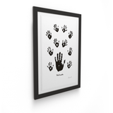 Artist Proof: Black & White Left Hand with Children - House Of Mandela Art